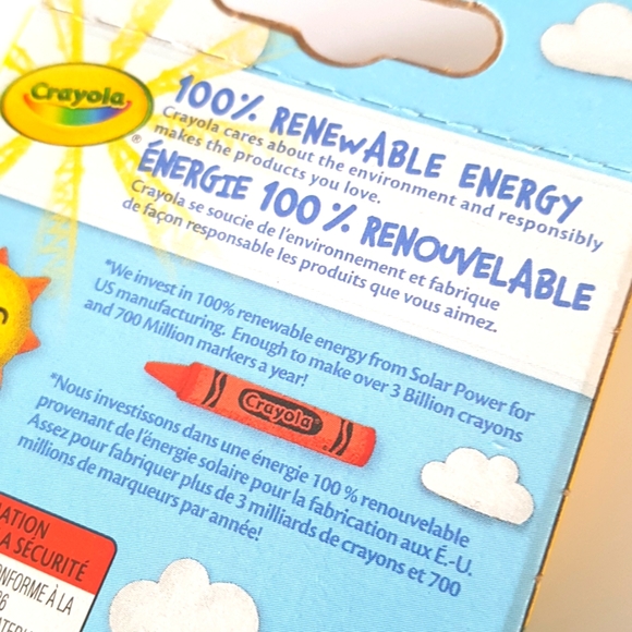 24 pcs Sun Wax Crayons Crayola Multicolored Made with Solar Energy (New Ones) - Picture 4 of 6